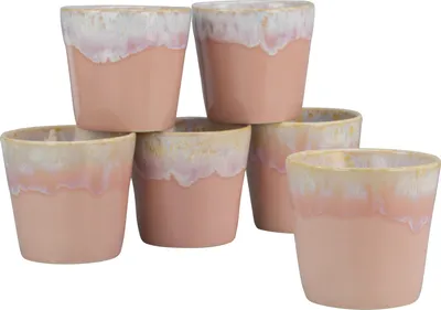 Produktbild von CreaTable, 23727, Grespresso Rose, Lungobecher 6-tlg, Steinzeug
