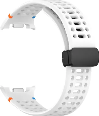 Immagine prodotto di INF Cinturino in silicone traspirante con chiusura magnetica per Samsung Watch 8/8 Classic Bianco