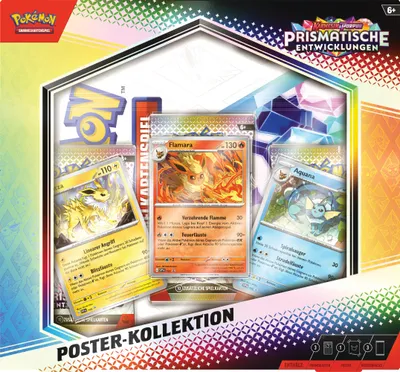 Produktbild von Pokémon Sammelkarten|Pokémon|Amigo Pokémon-Sammelkartenspiel: Poster-Kollektion Karmesin & Purpur - Prismatische Entwicklungen