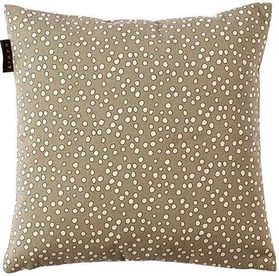 Image de Linum Coton Housse de coussin points Zoe Marron 40x40 cm