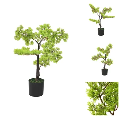 Produktbild von vidaXL Künstlicher Bonsai Zypresse mit Topf 60 cm Grün -  Kunstpflanzen