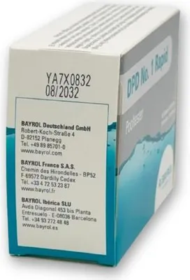 Produktbild von W'eau Pooltester Nachfüllpackung DPD 1 Chlor 100 Tabletten Manuell