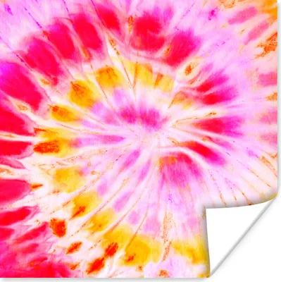 Produktbild von MuchoWow® Poster Krawattenfärbung - Rosa - Lila 50x50 cm - Wohnzimmerdekoration