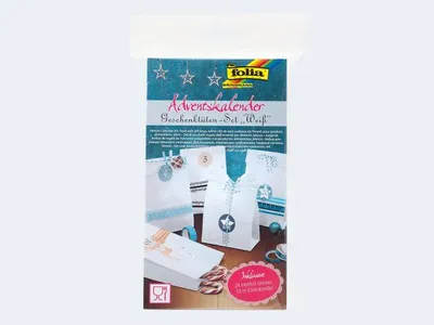 Produktbild von folia Adventskalender "Papiertüten blanko" weiß
