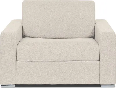 Produktbild von Schlafsessel Express aus meliertem Stoff in Beige - Liegefläche 70 cm - Matratze 14 cm - CALITO