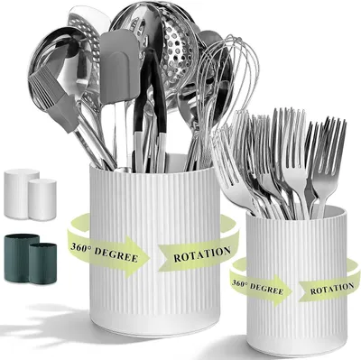 Produktbild von Küchen Organizer Set, 360° drehbar, 2-teilig, 16 cm und 12 cm, für die Küche