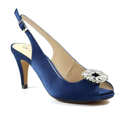 Produktbild von Lunar - Damen Pumps "Venice", Satin GS463 (39 EU) (Marineblau)
