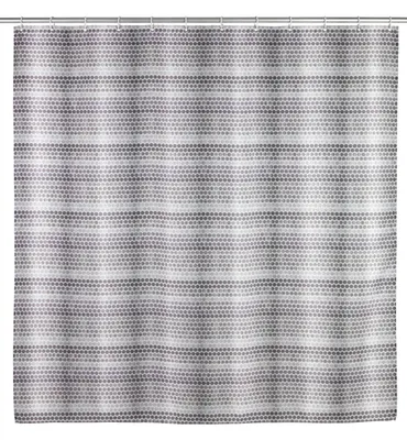 Produktbild von WENKO Dusch Vorhang Badewannen 180x200cm inkl Ringe Textil Anti-Schimmel LEBLON