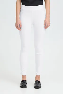 Produktbild von OXMO OXKeily Damen Jeggings Treggings Hose Stoffhose mit Gummizug Eingrifftaschen Label-Details leicht elastisch Slim fit