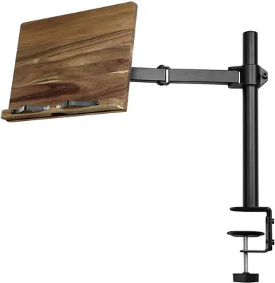 Image de Azomor : support à livres réglable et stable avec pince pour une lecture confortable