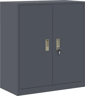 Image de Armoire de rangement vidaXL, anthracite, 80 x 40 x 90 cm, acier