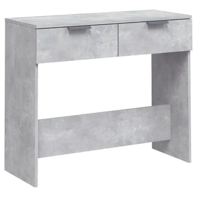 Image de vidaXL Table console gris béton 90x36x75 cm bois composite
