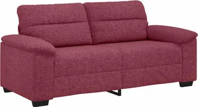 Image de Canapé 2 places rouge vin 180x81x84 cm en tissu