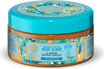 Produktbild von NATURA SIBERICA Körperpeeling mit Sanddorn- und Honigextrakt, 300 ml