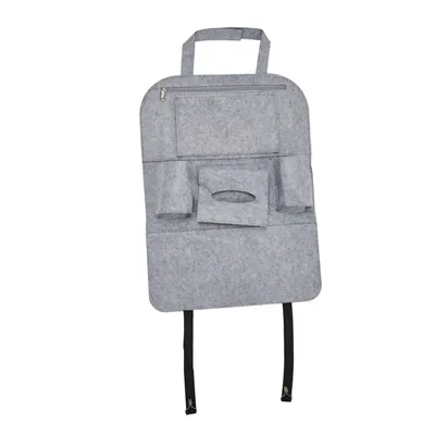 Produktbild von ONVAYA Organizer für Autositze | grau | Rücksitztasche mit 7 Taschen | Rücksitzorganizer | Multitasche | Rückenlehnentasche | Filz | ca. 40 x 56 cm | Autositztasche | Wasserabweisend | Autotasche