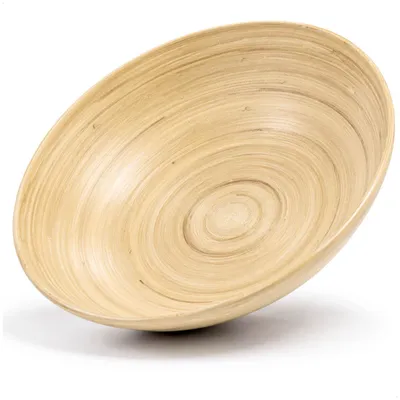 Runde Bambusschale, 30 cm, naturfarben, Servierschale