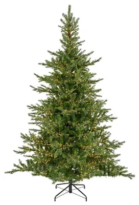Produktbild von Grandis Fir Kunstweihnachtsbaum grun mit Beleuchtung H180 cm D132 cm - Everlands