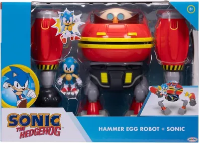 Zdjęcie produktu dla Jakks Pacific - Zestaw figurki Sonic the Hedgehog - Hammer Egg Robot