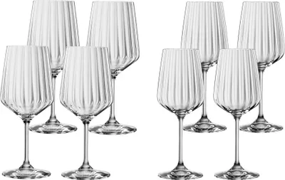 Produktbild von Spiegelau Lifestyle 4x Rotwein + 4x Weißwein Gläser
