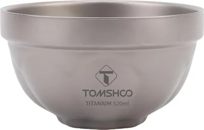 Produktbild von Camping Schalen Pure Ti Double-Layer für Outdoor-Kochen Suppe und Nudelschalen Wärmeisolierung und Hochtemperatur-Camp Schüssel 12.5CM