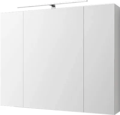 Produktbild von ML-Design Spiegelschrank Bad 3-Türig mit LED Beleuchtung, 90x72x15 cm, Weiß