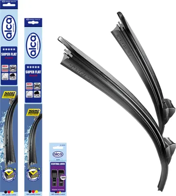 Produktbild von alca® Scheibenwischer mit Heckwischer passend für AUDI A6 Avant (06.2001 - 01.2005) SUPER FLAT Flachbalkenwischer