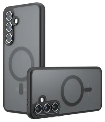 Zdjęcie produktu dla Techsuit – PureFrost etui MagSafe na Samsung Galaxy S25 – matowe czarne
