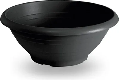 Produktbild von Pflanzschale rund aus Kunststoff / Ø 40cm / grau - anthrazit