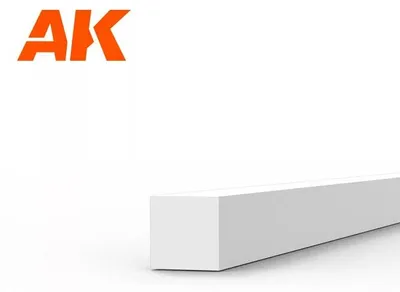 Obrázek produktu pro AK Interactive S.L. AK-6524 Styrenové proužky 1,50 x 1,50 x 350 mm (10 kusů)