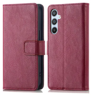 Imagen del producto de Funda Tipo Libro de Lujo para Samsung Galaxy A14 (5G/4G) - Bordeaux