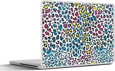 Produktbild von MuchoWow® Laptop Aufkleber Sticker Cover Panther - Regenbogen - Muster 30x21 cm - Sticker für Laptop - Selbstklebend