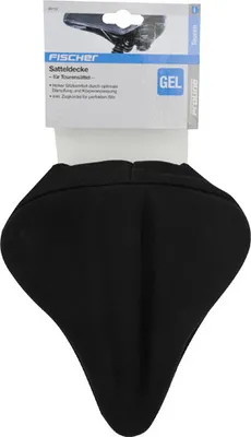 Produktbild von Fischer Satteldecke Touren-Sattel Gel schwarz