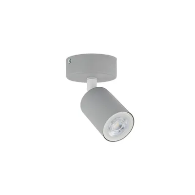 Produktbild von Kinderlampe Metall verstellbar B: 13 cm Grau GU10 rund Kinderzimmerleuchte