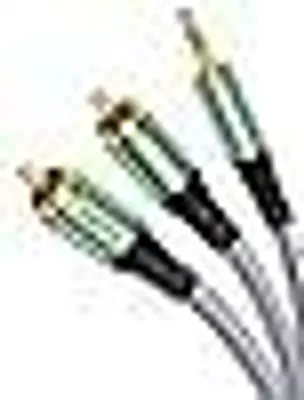 Produktbild von Cinch Kabel 3M, Klinke auf Cinch Kabel Chinch Subwoofer Kabel Adapter 3.5mm Klinke auf 2 x Chinch Stecker Stereo Audio Cable für TV, Smartphone, MP3-Player, Heimkino, Verstärker, Soundbar