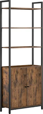 Produktbild von Bücherregal 24 x 60 x 159,5 cm, Vintage-Braun-Tinte Schwarz