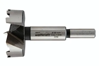 Produktbild von wolfcraft Forstnerbohrer, Ø 50 mm I 3327000 I Zum Bohren in Holz mit und ohne Tiefenbegrenzung of