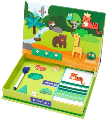 Produktbild von Mieredu Magnetbuch Tierwelt pädagogisches Spielzeug für Kinder