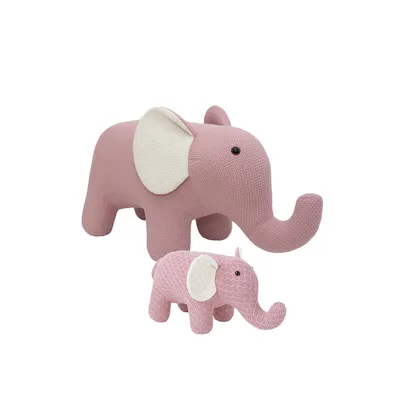 Image de Peluche Crochetts AMIGURUMIS PACK Éléphant blanc 48 x 26 x 23 cm 90 x 35 x 48 cm 2 pièces