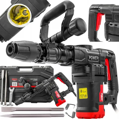 Obrázek produktu pro Demoliční kladivo 3000 W, 20 J, SDS Max, v kufru, včetně dláta, špičaté dláto, 3900 úderů za minutu