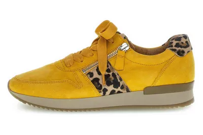 Produktbild von Gabor Jollys Damen Schnürschuhe Sportlich Gummisohle Gelb