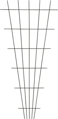 Produktbild von Gitterspalier V-Form braun 150 cm