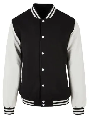 Immagine prodotto di Build Your Brand - Giacca "Old School College" da uomo TN2577 (5XL) (nero/bianco)