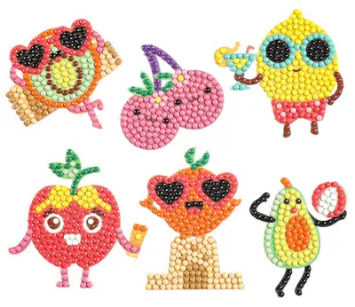 Produktbild von Pracht Creatives Hobby Diamond Painting Stickerset, Motiv Freche Früchtchen, Bas