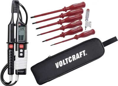 Produktbild von VOLTCRAFT VC 65 Zweipoliger Spannungsprüfer CAT III 1000 V, CAT IV 600 V LCD, Akustik, LED