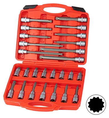 Stecknüsse Innenvielzahn lang-kurz 26tlg. Stecknuss Set 1-2 Zoll im Koffer Steckschlüssel Innen Vielzahn Aufnahme Systemkoffer Motoren Fertigung Werkstatt 926305 22931 4031765229319 Stabilo-Fachmarkt.de Dema