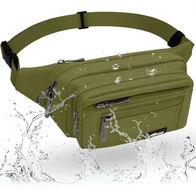 Produktbild von Wasserdichte Bauchtasche mit 5 Taschen für Damen und Herren