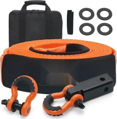 Obrázek produktu pro Tažné lano pro automobily - 36000 lbs - 30 ft 3 in - heavy duty - nouzové použití