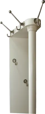 Produktbild von Casa Padrino Barock Garderoben Ständer Crème aus massiven Eichenholz mit Regenschirmfach - Höhe ca. 185 cm - Antik Look