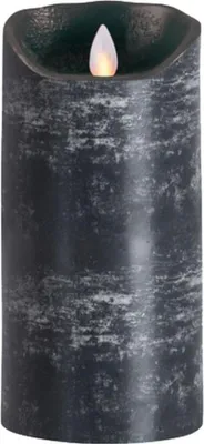 Produktbild von Sompex Flame LED Echtwachskerze anthrazit 8x18cm