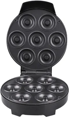 Productafbeelding van Donut Maker Machine - Apparaat voor Donuts - Thuis Snacks Maken - Anti-scald Handvat - 7 Donuts - Niet gespecificeerd
